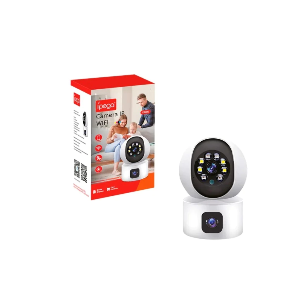 Camera de Seguranca Ipega KP-CA200 3MP WiFi com Visao Noturna