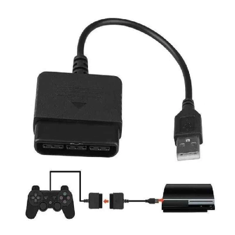 Conversor Adaptador Controle PS2 PS1 para PS3 PS4 PC