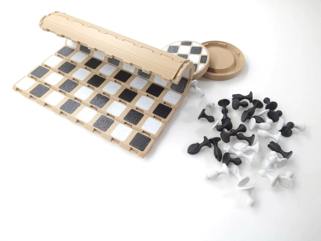 Jogo de Xadrez Portatil Cone Dobravel